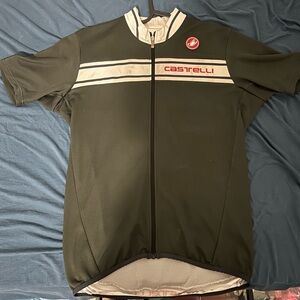 XL Mens Full Zip Castelli Cycling Jersey